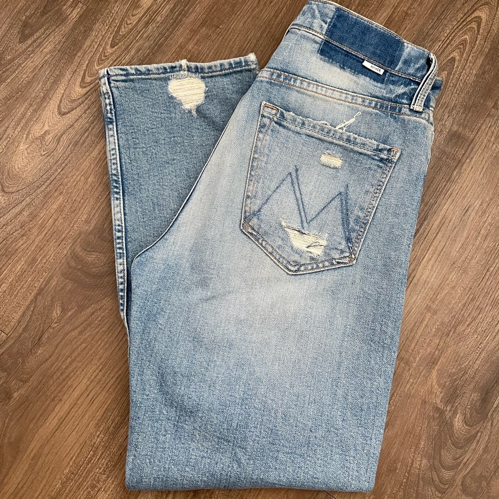 The Tomcat High-Rise Straight-Leg Distressed Jeans